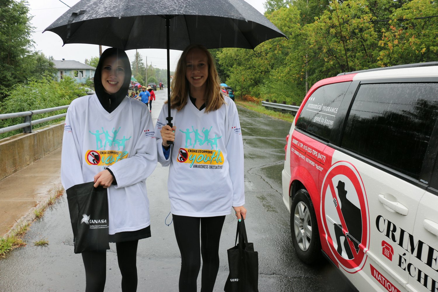 Parading in the rain at the Navan Fair